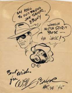 Eisner, Will - SPIRIT AND EBONY (1945) Specialty Drawing | ComicConnect