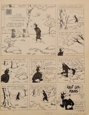 Dubois, Claude - 1 Original page - Sylvain et Sylvette - Sur la piste de Kid Grozours - 1969 | Catawiki