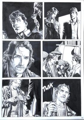 Bigliardo, Daniele - 1 Original page - Dylan Dog - n. 371 "Arriva il Dampyr" | Catawiki