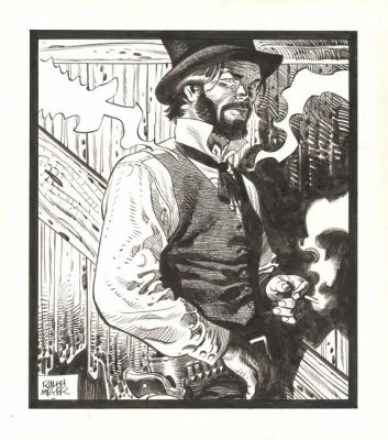 Ralph Meyer | Illustration originale inédite - Undertaker | Daniel Maghen