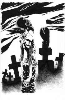 Kyle Hotz | The Crow Wild Justice Original Art | Kyle Hotz