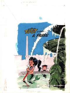 DE GIETER Lucien - Couverture originale de TÃ´Ã´Ã´t et Puit Tome 2 par DE GIETER