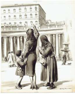 Molino, Walter | original cover for â€œLa Domenica del Corriereâ€  - (1954) | Catawiki