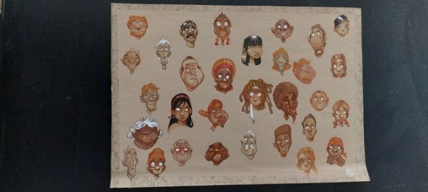 1 Colour pencil drawing - Luuna - Nicolas Kéramidas - Dessin de recherche personnages