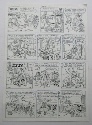 Linthout, Willy - 1 Original page - Urbanus - originele pagina uit album 25 - De zeven plagen - 1990 | Catawiki