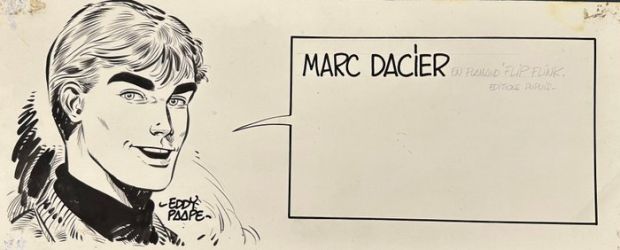 Eddy Paape - 1 Original drawing - Marc Dacier . P.L.V années 60 | Catawiki