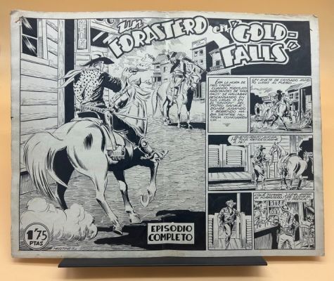 Osete, José Martínez - 11 Original page - Colección Gigante - Un forastero en "Gold Falls" - 1954 | Catawiki