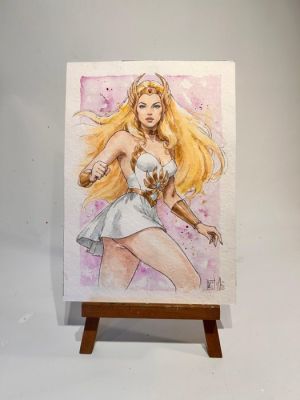 Saras per Arte Zeta Studio - 1 Original colour drawing - He- Man - She-Ra – La Guerriera - 2026