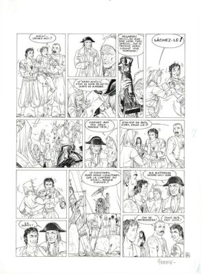 Ferry (Van Vosselen, Fernand) - 1 Original page - Les chroniques de Panchrysia T3 - Les Statues - 1997 | Catawiki