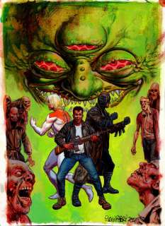 Glenn Fabry - The Authority #4 Painted Dc Cover (Apollo, the Midnighter, & Kevin Battle 7 Zombies & Slippery B‘eeef the Planet Thief!