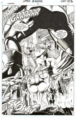 Jurgens, Dan - SUPERMAN #75: THE DEATH OF SUPERMAN PAGE 13 Splash Page | ComicConnect