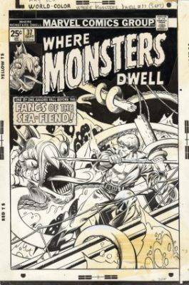 Kane, Gil - WHERE MONSTERS DWELL #37 Cover | ComicConnect