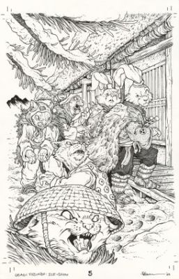 Petersen, David - USAGI YOJIMBO: ICE & SNOW (2023) #5 Cover | ComicConnect