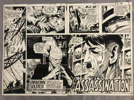 Star Spangled War Stories #156, Orig 2 Page Spread