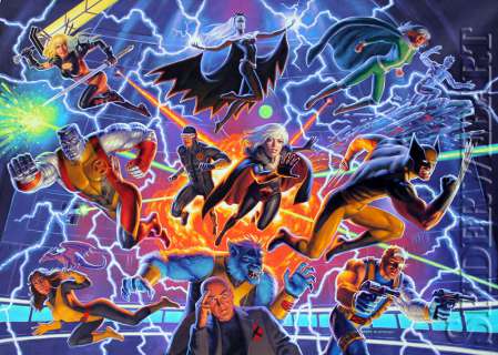 Greg Hildebrandt | X MEN Marvel X-Men 9 Block | Spiderweb Art Gallery