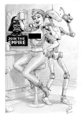 Joaquín Cera | Star Wars: the Empire of party – Original drawing – Cera | Origin Of Comics