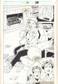 Dan Panosian, Jeff Johnson | Wonder Man #10 P.30 - Babe on the Couch End Page Splash - 1992 | Anthony’s Comic Book Art
