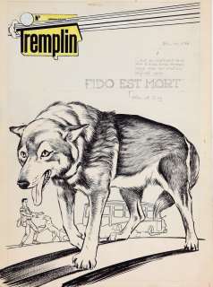 Craenhals | Fido est mort, illustration à l’encre de Chine… | Millon