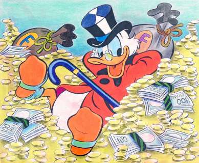 DISNEY  - Picsou  - Illustration publiée dans Picsou magazine  - Encre de chine et [...]