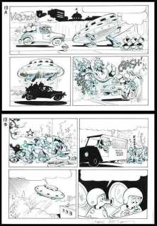 Jippes, Daan | Original page (p.13)  - Donald Duck  - Officer for a day  - (1995) | Catawiki