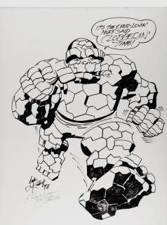 Jack Kirby - Largest ‘Thing‘ Drawing Ever By the King: Jack Kirby... For San Diego Comic-Con Panel 1978