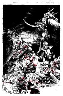 Simone Bianchi - Thanos Rising #1 P 17 Splash (Bedlam Everywhere!)