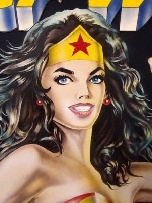 WONDER WOMAN Ron Kriss ORIGINAL PAINTING 1977 Thought Factory Poster DC COMICS | eBay US