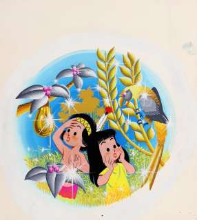 Craenhals | Hopi et Cati, illustration à la gouache sur… | AZ auction