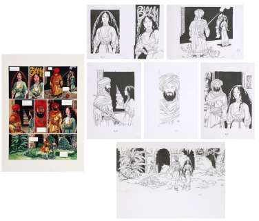 Mirallès | Djinn, planche n°16 à l’encre de Chine et à la… | AZ auction