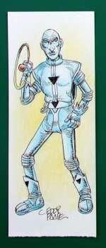 Paape, Eddy | Original illustration in colour  - Luc Orient  - The alien Lec-Hoj from album 2 â€œDe bevroren zombiesâ€ | Catawiki