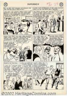 George Papp - Original Art for Superboy #90, page 2 (DC, 1961). Pete Ross stands up for milquetoast Clark Kent in - | Heritage