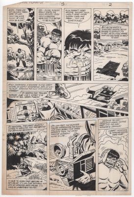 Herb Trimpe | Tavola originale per Marvel Team-Up annual 3. Cm. 27 x 40,5. MARVEL COMICS USA. 1980. Inks by Esposito. | Art e Fumetto