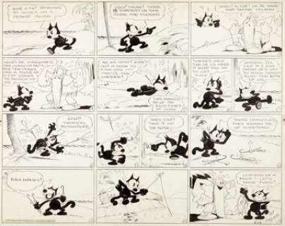 Otto Messmer Felix the Cat Sunday Comic Strip Original Art dated 6-12-32 (King Features Syndicate, 1932). The - | Heritage