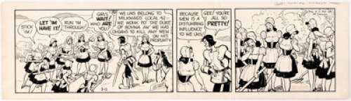 R. B. Fuller Oaky Doaks Daily Comic Strip Original Art 3-2-44 (Associated Press, 1944). "Soft Words - | Heritage