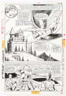 Mike Machlan, and Sam de la Rosa All-Star Squadron #22 Page 6 Wonder Woman and Hawkman Original Art (DC, 1984). - | Heritage