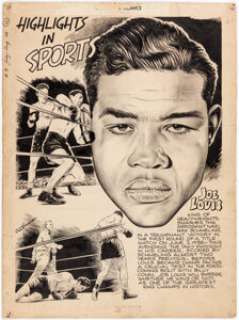 Phil Berube Real Fact Comics #3 Page 12 Original Art (DC, 1946). Newspaper syndicated columnist Phil Berube - | Heritage