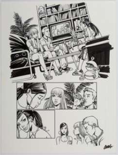 Simon Gane and Cameron Stewart Vinyl Underground #5 Story Page 15 Original Art (DC/Vertigo, 2008)....