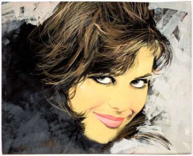 Ron Lesser - Claudia Cardinale Painting Original Art (c. 1960s).... | Heritage