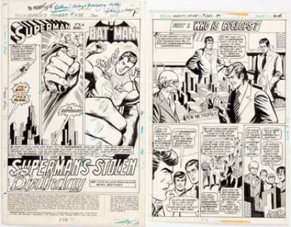 Dick Dillin and John Calnan World’s Finest #235 Complete 18-Page Story Superman and Batman Original Art (DC, - | Heritage