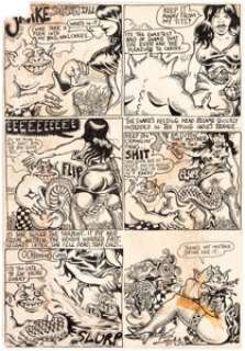 S. Clay Wilson | Zap Comix #5 Complete 1-Page Story Original Art (The Print Mint, 1970). | Heritage