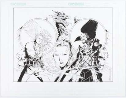Jim Cheung and Rob Hunter Scion Unpublished Illustration Original Art (CrossGen, 2002). A well-crafted image, -