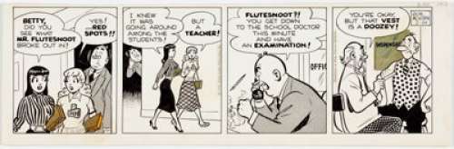 Bob Montana Archie Daily Comic Strip Original Art dated 2-24-56 (King Features Syndicate, 1956). ... | Heritage