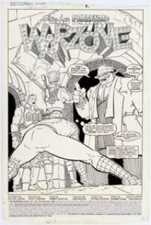 Jeff Purves and Terry Austin The Incredible Hulk #349 Original Art Splash Page (Marvel, 1988)....