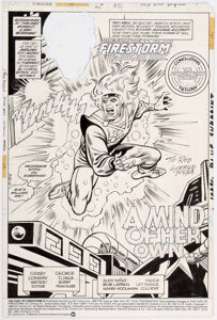 George Tuska and Alex NiÃ±o The Fury of Firestorm #31 Splash Page Original Art (DC Comics, 1985).... | Heritage