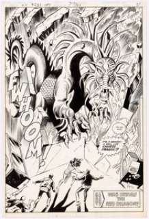 Jose Delbo and Dave Hunt Wonder Woman #283 Splash Page 21 Original Art (DC, 1981). The Red Dragon is - | Heritage