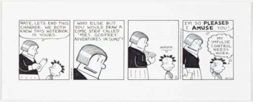 Lincoln Pierce Big Nate Daily Comic Strip Original Art dated 11-23-2017 (Andrews McMeel Syndicate, 2017).... | Heritage