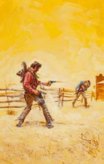 John Duillo (attributed) - Western Paperback Novel Cover Painting Original Art (undated).... | Heritage