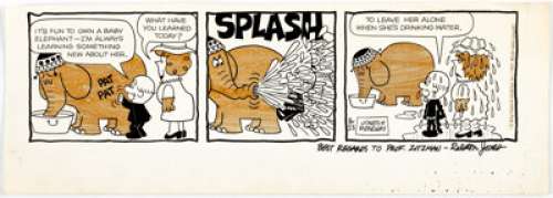 Frank Ridgeway Mr. Abernathy Daily Comic Strip Original Art dated 2-28-67 (King Features Syndicate, 1967)....