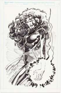 John Byrne - Dark Phoenix Commission Illustration Original Art (1991).... | Heritage