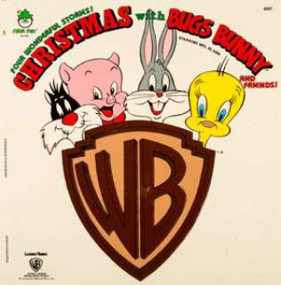 Peter Pan Records Artist Christmas with Bugs Bunny and Friends! Record Album Front and Back Cover Original Art Gro... (Total: 2 Original Art) | Heritage